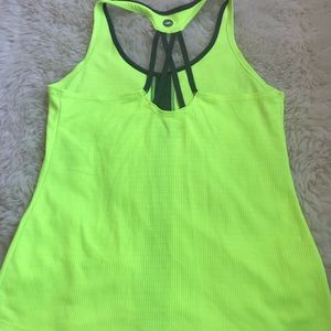 Neon yellow athletic tank